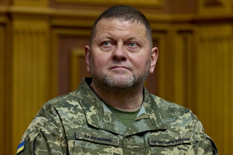 Tổng tư lệnh các lực lượng vũ trang Ukraine, tướng Valery Zaluzhny - Ảnh: AFP Tổng tư lệnh các lực lượng vũ trang Ukraine, tướng Valery Zaluzhny - Ảnh: AFP