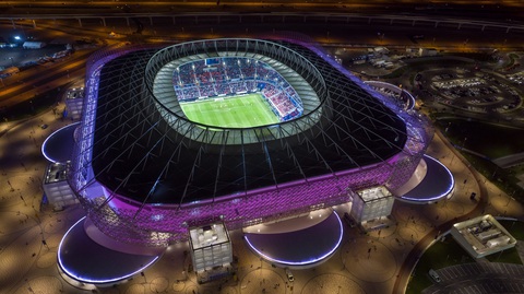 Chiêm ngưỡng 9 sân vận động tại Qatar, nơi diễn ra Asian Cup 2023- Ảnh 3. Sân Ahmad bin Ali có sức chứa 45.000 người, diễn ra trận đấu giữa Iraq với Indonesia ngày 15-1 - Ảnh: AFC