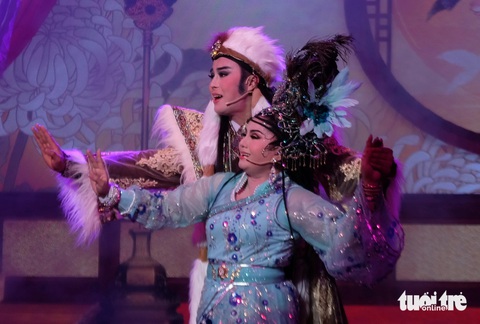 Tú Sương - Võ Minh Lâm: Từ Tú Sương - Võ Minh Lâm trong vở Trung liệt Dương gia tướng - Ảnh: LINH ĐOAN