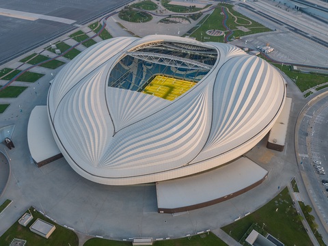 Chiêm ngưỡng 9 sân vận động tại Qatar, nơi diễn ra Asian Cup 2023- Ảnh 9. Sân Al Janoub có sức chứa 44.325 người - Ảnh: Reuters