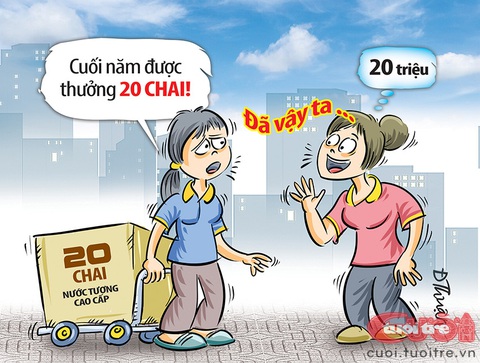 Công nhân được thưởng Tết lớn...- Ảnh 1. Công nhân được thưởng Tết lớn - Tranh: Đức Thuận