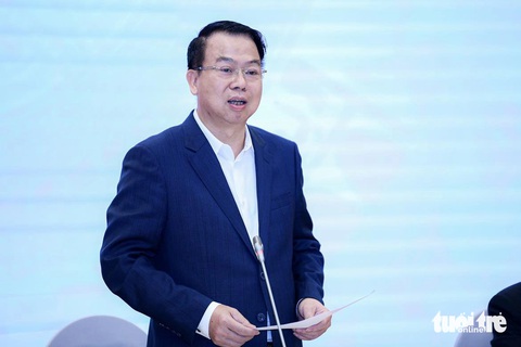 Uớc tính khoảng 2 triệu tỉ đồng sẽ được đưa vào nền kinh tế năm 2024- Ảnh 1. Ông Nguyễn Đức Chi - thứ trưởng Bộ Tài chính - Ảnh: NAM TRẦN