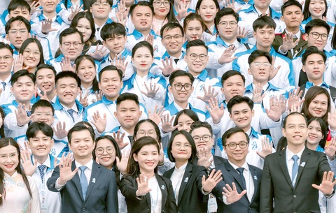 Ứng dụng chuyển đổi số vào hoạt động tình nguyện- Ảnh 1. Đại hội Hội Sinh viên Việt Nam toàn quốc, một trong 10 sự kiện tiêu biểu của công tác Đoàn năm 2023 - Ảnh: HSV