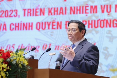 Thủ tướng đưa ra 5 quyết tâm cho phát triển kinh tế năm 2024- Ảnh 1. Thủ tướng Phạm Minh Chính - Ảnh: VGP