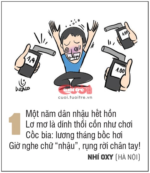10 điều ấn tượng nhất về năm 2023- Ảnh 1. Một năm dân nhậu hết hồn / Lơ mơ là dính thổi cồn như chơi