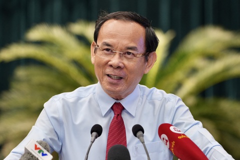 Bí thư Nguyễn Văn Nên: Ai làm sai do khách quan, không vụ lợi, lãnh đạo TP sẽ chịu trách nhiệm phụ- Ảnh 1. Bí thư Thành ủy Nguyễn Văn Nên phát biểu chỉ đạo hội nghị - Ảnh: HỮU HẠNH