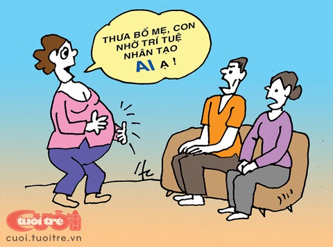 Ngày nay, mọi thứ đều có thể nhờ trí tuệ nhân tạo- Ảnh 1. Ngày nay, mọi thứ đều có thể nhờ trí tuệ nhân tạo - Tranh: Huy Chương