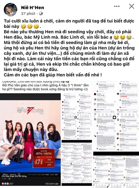 'Chị đẹp' H'Hen Niê phủ nhận chi tiền 'seeding' bình luận khen ngợi- Ảnh 2. H'Hen Niê lên tiếng phủ nhận rải bình luận khen ngợi chính mình