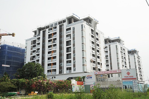Nhà ở vừa túi tiền Khu nhà ở xã hội cho công nhân được xây dựng tại thành phố Thủ Đức (TP.HCM) - Ảnh: TỰ TRUNG