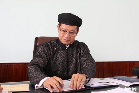 Tranh quý từng treo điện Cần Chánh vẽ thuyền sen dừng lại giữa hồ ở vườn Cơ Hạ- Ảnh 4. Ông Phan Thanh Hải - giám đốc Sở Văn hóa - Thể thao tỉnh Thừa Thiên Huế - Ảnh: NHẬT LINH