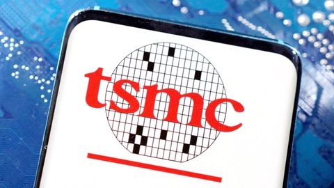 Cán cân chip nghiêng về châu Á- Ảnh 2. Logo của TSMC - công ty sản xuất chất bán dẫn hàng đầu thế giới của Đài Loan - Ảnh: Reuters