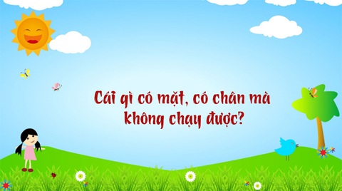 Câu đố hack não: Cái gì có mặt, có chân mà không chạy được?- Ảnh 1. Câu đố hack não: Cái gì có mặt, có chân mà không chạy được?- Ảnh 1.