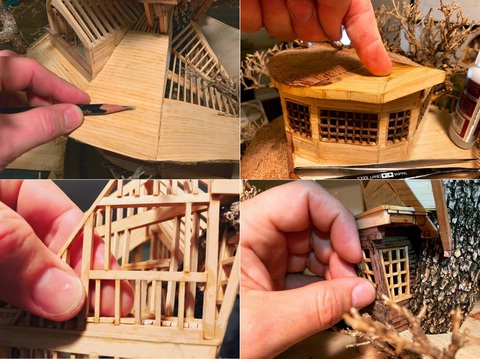 Họa sĩ hoạt hình sáng tạo tác phẩm nghệ thuật từ cây bonsai- Ảnh 3. Quá trình thực hiện các tác phẩm đòi hỏi sự kiên nhẫn trong từng chi tiết nhỏ, cùng niềm đam mê sáng tạo của Dave.