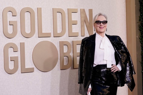 Minh tinh Meryl Streep vừa lập kỷ lục người được đề cử nhiều nhất với 33 đề cử Quả cầu vàng trong hàng chục năm qua - Ảnh: AP Minh tinh Meryl Streep vừa lập kỷ lục người được đề cử nhiều nhất với 33 đề cử Quả cầu vàng trong hàng chục năm qua - Ảnh: AP