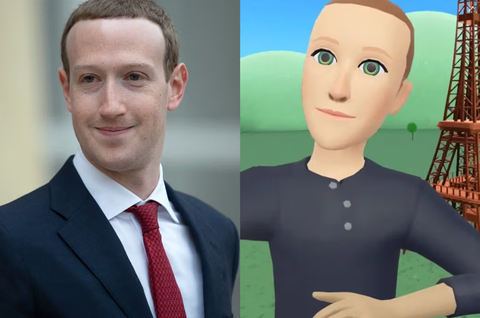 Avatar của Mark Zuckerberg - ông chủ của Facebook, trong trò chơi Horizon Worlds - Ảnh: META Avatar của Mark Zuckerberg - ông chủ của Facebook, trong trò chơi Horizon Worlds - Ảnh: META