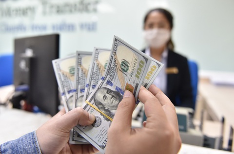 Hàng triệu USD tiền mặt từ đâu ra?- Ảnh 5. Giao dịch ngoại tệ tại một ngân hàng trên đường Nguyễn Thị Minh Khai, TP.HCM - Ảnh: NGỌC PHƯỢNG