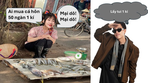 Orange nhờ cư dân mạng chỉnh ảnh và cái kết- Ảnh 3. Vẫn là em, em đi bán cá, 50 ngàn 1 kí!