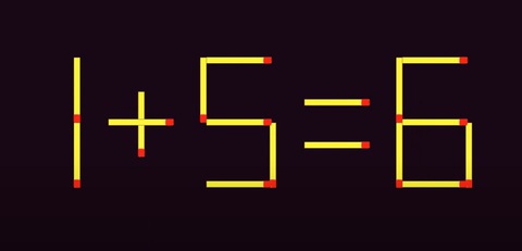 Thử tài IQ: Di chuyển hai que diêm để 9-6=5 thành phép tính đúng - Ảnh 1.