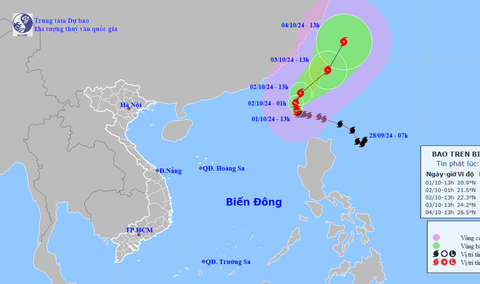 Siêu bão Krathon gây gió giật trên cấp 17, sóng biển cao 9-11m ở Bắc Biển Đông - Ảnh 1.