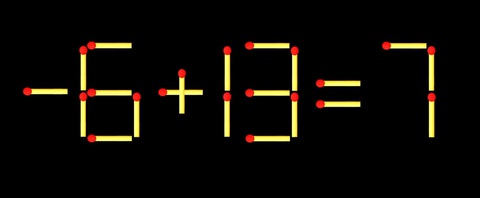 Thử tài IQ: Di chuyển một que diêm để 8+13=7 thành phép tính đúng - Ảnh 1.