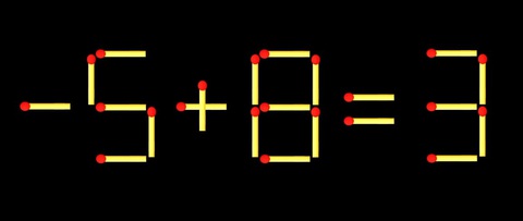 Thử tài IQ: Di chuyển một que diêm để 8+13=7 thành phép tính đúng - Ảnh 1.