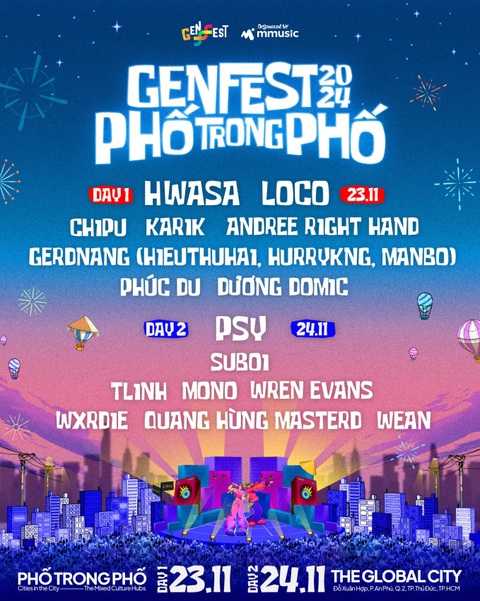 GENfest 2024 khiến dân tình chấn động với dàn lineup 'khủng' - Ảnh 3. GENfest 2024 khiến dân tình chấn động với dàn lineup 'khủng' - Ảnh 3.