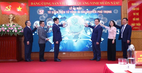 Ra mắt Tủ sách điện tử Tổng Bí thư Nguyễn Phú Trọng - Ảnh 1. Ra mắt Tủ sách điện tử Tổng Bí thư Nguyễn Phú Trọng - Ảnh 1.