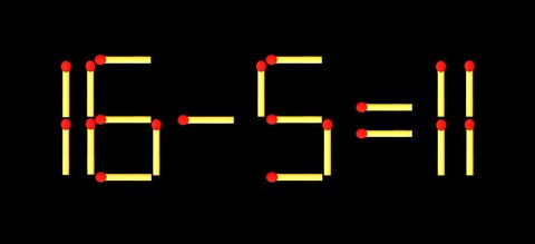 Thử tài IQ: Di chuyển một que diêm để 6+6=8 thành phép tính đúng - Ảnh 1.