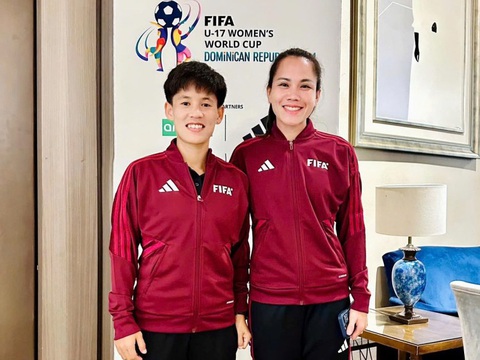Hai trọng tài nữ Việt Nam làm nhiệm vụ tại U17 World Cup nữ 2024 - Ảnh 1. Hai trọng tài nữ Việt Nam làm nhiệm vụ tại U17 World Cup nữ 2024 - Ảnh 1.