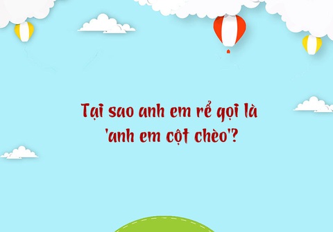 Tại sao anh em rể gọi là 'anh em cột chèo'? - Ảnh 1.