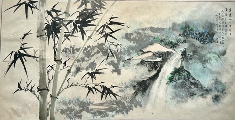 Ngắm 42 tranh thủy mặc của họa sĩ Trương Hán Minh tại Lotus Gallery - Ảnh 1. Ngắm 42 tranh thủy mặc của họa sĩ Trương Hán Minh tại Lotus Gallery - Ảnh 1.