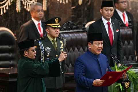 Phó Chủ tịch nước Võ Thị Ánh Xuân dự lễ nhậm chức của Tổng thống Indonesia Prabowo Subianto - Ảnh 2. Phó Chủ tịch nước Võ Thị Ánh Xuân dự lễ nhậm chức của Tổng thống Indonesia Prabowo Subianto - Ảnh 2.