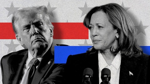 Ông Trump lần đầu vượt bà Harris sau hai tháng - Ảnh 1. Ông Trump lần đầu vượt bà Harris sau hai tháng - Ảnh 1.
