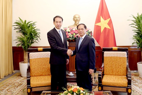 Phó thủ tướng Bùi Thanh Sơn tiếp đại sứ Trung Quốc, điện đàm với Ngoại trưởng Nhật Bản - Ảnh 1. Phó thủ tướng Bùi Thanh Sơn tiếp Đại sứ Trung Quốc, điện đàm với Ngoại trưởng Nhật Bản - Ảnh 1.