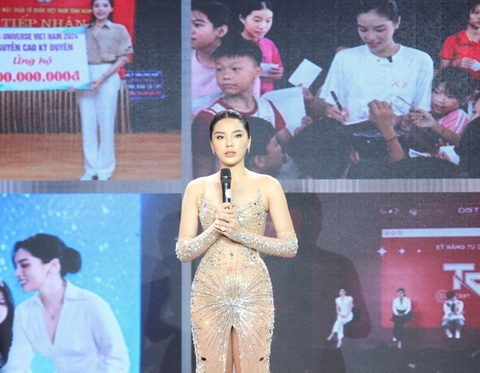 Kỳ Duyên biến scandal thành câu chuyện truyền cảm hứng mang đi thi Miss Universe - Ảnh 1. Kỳ Duyên biến scandal thành câu chuyện truyền cảm hứng mang đi thi Miss Universe - Ảnh 1.