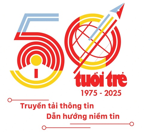 Độc đáo những thiết kế logo, ý tưởng slogan kỷ niệm 50 năm thành lập báo Tuổi Trẻ - Ảnh 2. Thiết kế logo, ý tưởng slogan kỷ niệm 50 năm thành lập báo Tuổi Trẻ - Ảnh 2.