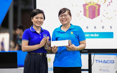 FPT Long Châu có nhiều phần quà đặc biệt tại Vòng chung kết Giải bóng đá công nhân, viên chức Việt N - Ảnh 3. FPT Long Châu có nhiều phần quà tại vòng chung kết Giải bóng đá công nhân, viên chức Việt Nam 2024 - Ảnh 3.