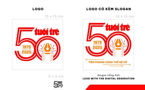 Mẫu thiết kế logo, slogan dự thi của tác giả Trần Minh Hùng và Nguyễn Khánh Hùng - Ảnh 2. Tuổi Trẻ Online giới thiệu mẫu thiết kế logo, slogan dự thi kỷ niệm 50 năm thành lập báo Tuổi Trẻ - Ảnh 3.