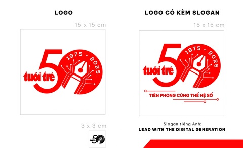 Mẫu thiết kế logo, slogan dự thi của tác giả Trần Minh Hùng và Nguyễn Khánh Hùng - Ảnh 3. Tuổi Trẻ Online giới thiệu mẫu thiết kế logo, slogan dự thi kỷ niệm 50 năm thành lập báo Tuổi Trẻ - Ảnh 4.
