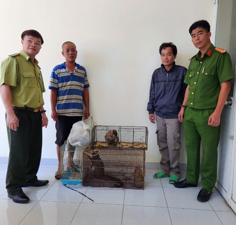 Bắt 2 nghi can săn bắt, vận chuyển thú rừng trái phép - Ảnh 1.