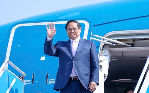Thủ tướng Phạm Minh Chính lên đường dự Hội nghị cấp cao ASEAN tại Lào - Ảnh 1. Thủ tướng Phạm Minh Chính lên đường dự Hội nghị cấp cao ASEAN tại Lào - Ảnh 1.