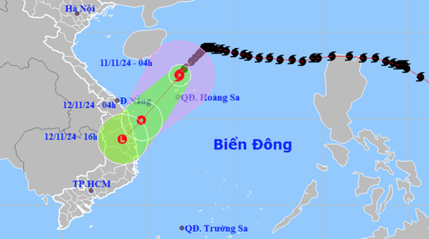 Bão Toraji mạnh lên cấp 12, giật cấp 15, tối nay vào Biển Đông - Ảnh 2.