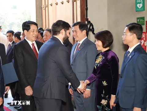 Tổng thống Chile chủ trì lễ đón Chủ tịch nước Lương Cường - Ảnh 7.