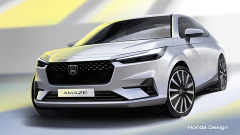 Honda Amaze 2024 lộ diện hoàn chỉnh: Sedan nhỏ nhất, rẻ nhất của Honda, chung khung gầm City - Ảnh 1.