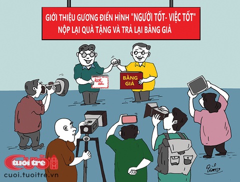 (Nháp) Điển hình 'người tốt việc tốt' nộp lại bằng giả - Ảnh 1.