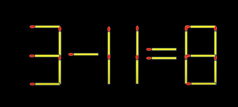 Thử tài IQ: Di chuyển một que diêm để 3-11=8 thành phép tính đúng - Ảnh 1.