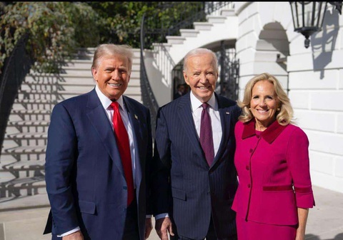 Ông Trump và ông Biden cam kết chuyển giao quyền lực trong hòa bình - Ảnh 2. Ông Trump và ông Biden cam kết chuyển giao quyền lực trong hòa bình - Ảnh 2.