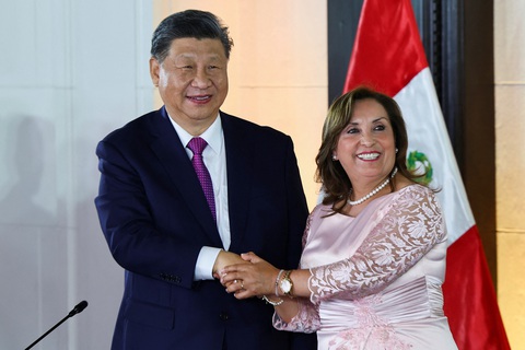 Ông Tập Cận Bình dự khai trương cảng nước sâu khổng lồ ở Peru - Ảnh 1. Ông Tập dự khánh thành cảng nước sâu khổng lồ do Trung Quốc đầu tư ở Peru - Ảnh 1.