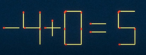 Thử tài IQ: Di chuyển một que diêm để 4+5=7 thành phép tính đúng - Ảnh 2.
