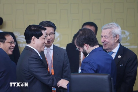 Chủ tịch nước Lương Cường: Việt Nam sẵn sàng hợp tác với các nền kinh tế trong và ngoài APEC - Ảnh 4. Chủ tịch nước Lương Cường: Việt Nam sẵn sàng hợp tác với các nền kinh tế trong và ngoài APEC - Ảnh 4.